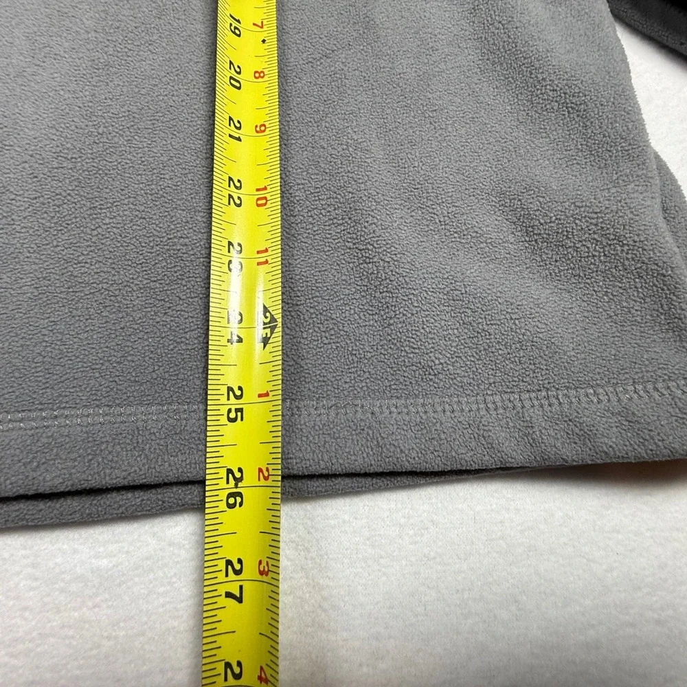Starter Mens Large Gray Blue Fleece 1/4 Zip Pullover Long Sleeve Jacket - Picture 4 of 12